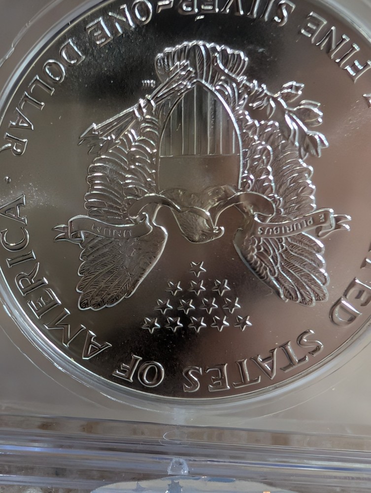 1987 * First Delivery $1 America Silver Eagle * Walking Liberty * ICG MS70