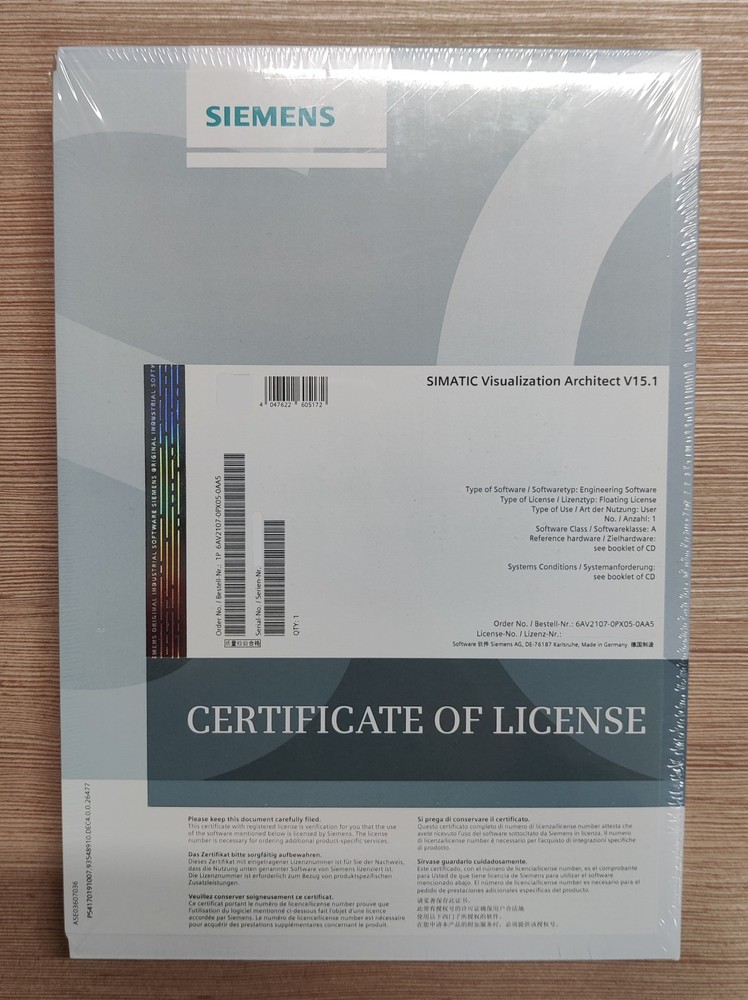 SIMATIC Visualization Architect V15.1 No. 6AV2107-0PX05-0AA5