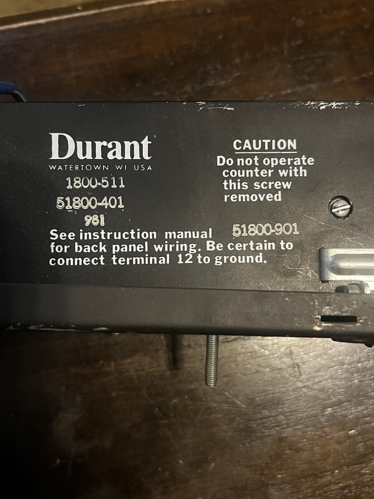 DURANT 1800-511 (51800-401) Solid State 1800 Counter Module Unit