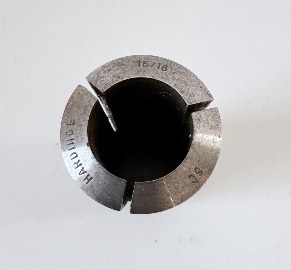 15/16" HARDINGE 5C Round Collet External & Internal Threads .9375" USA