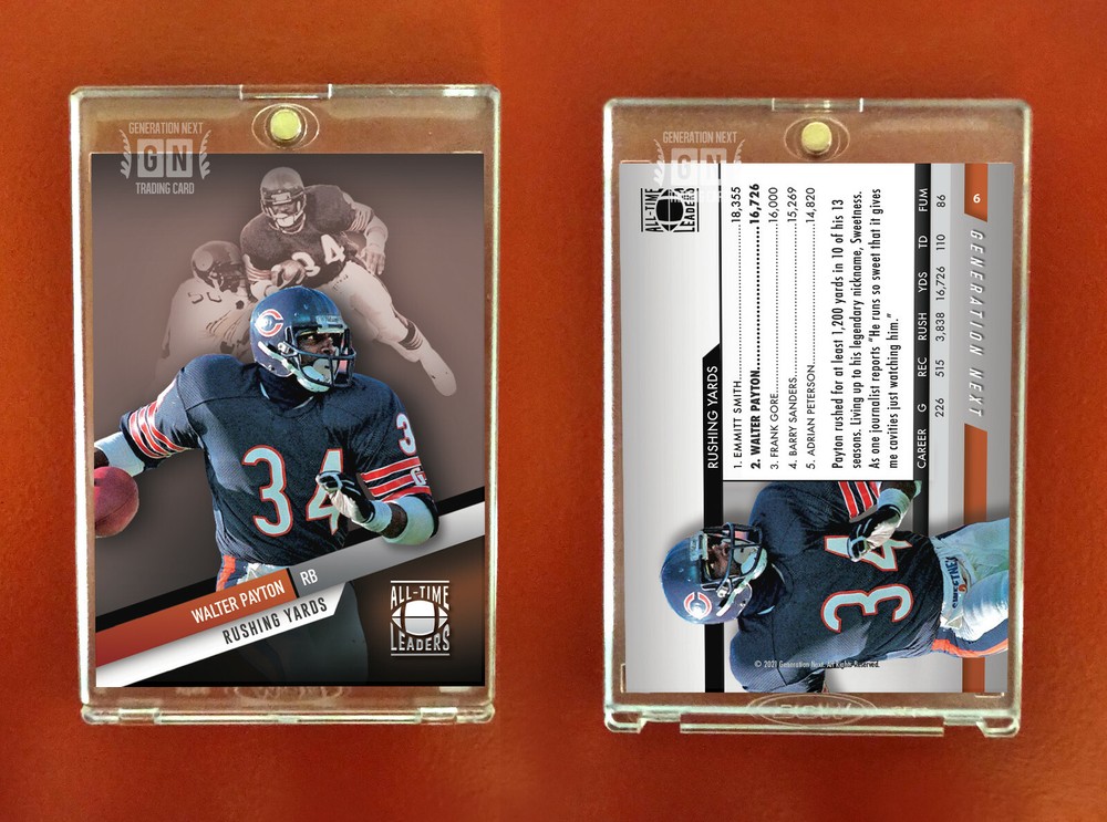 Walter Payton / All-Time Leaders / Rushing Yards / Generation Next