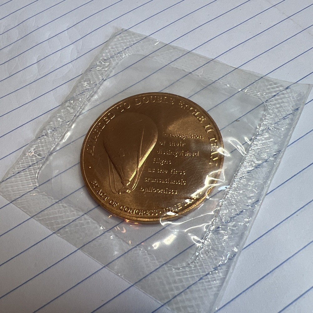 Collectible Coin - 1978 FIRST TRANSATLANTIC BALLOON FLIGHT