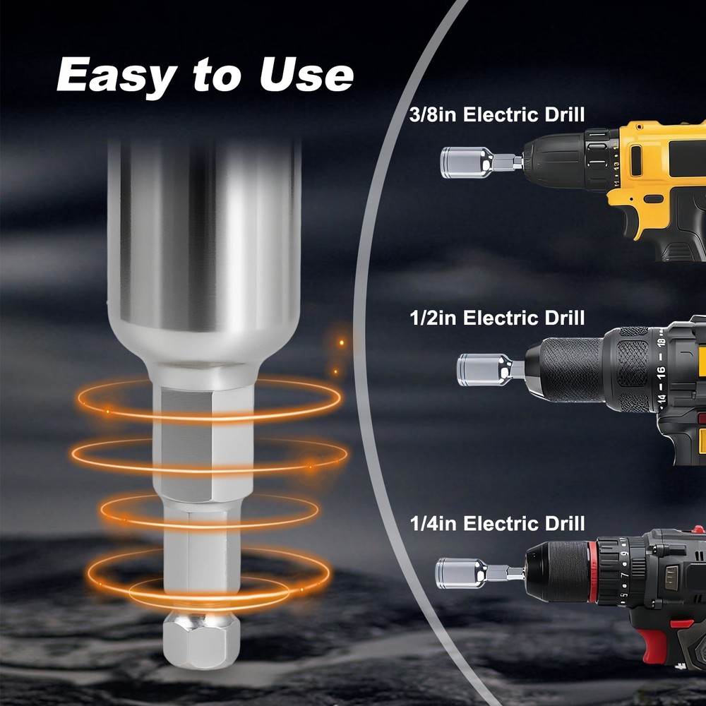 Electric Drill Adapter Winch Handle Comfort Grip Crank Handle Replacement