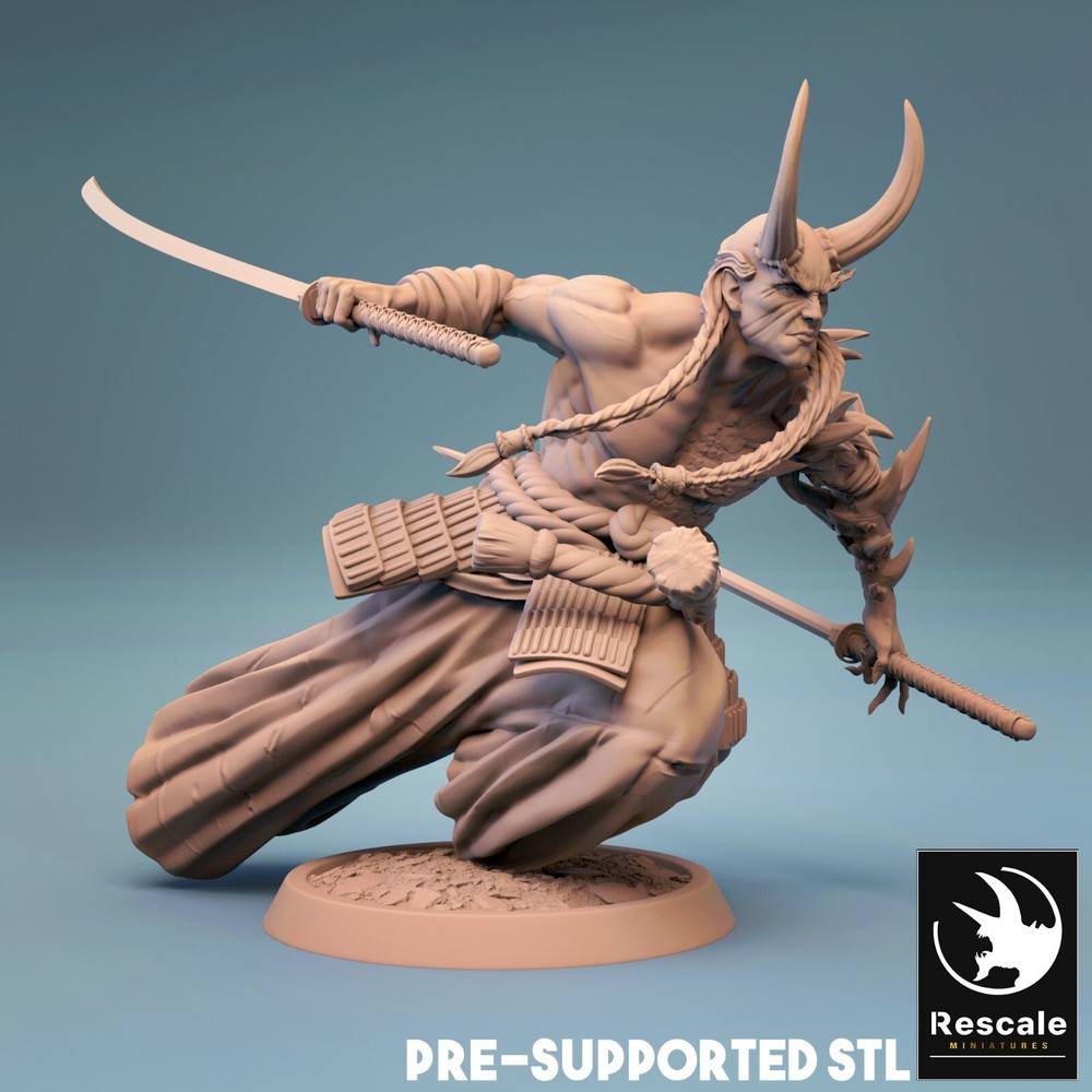 Samurai by Rescale Miniatures | D&D | DnD | Print on Demand