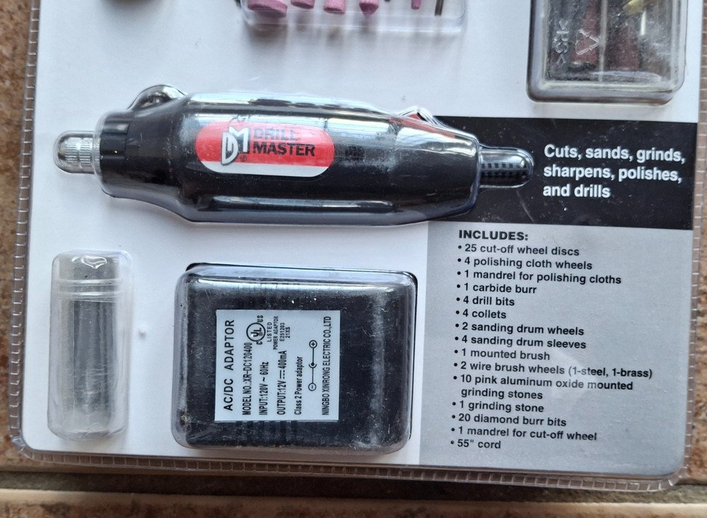 Drillmaster cutting grinding polishing sharpening drilling Rotary Tool Kit