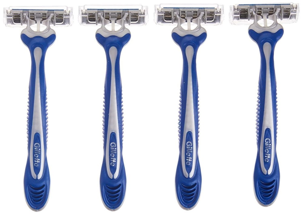 Gillette Sensor3 Smooth Shave Disposable Razor, 4 Count