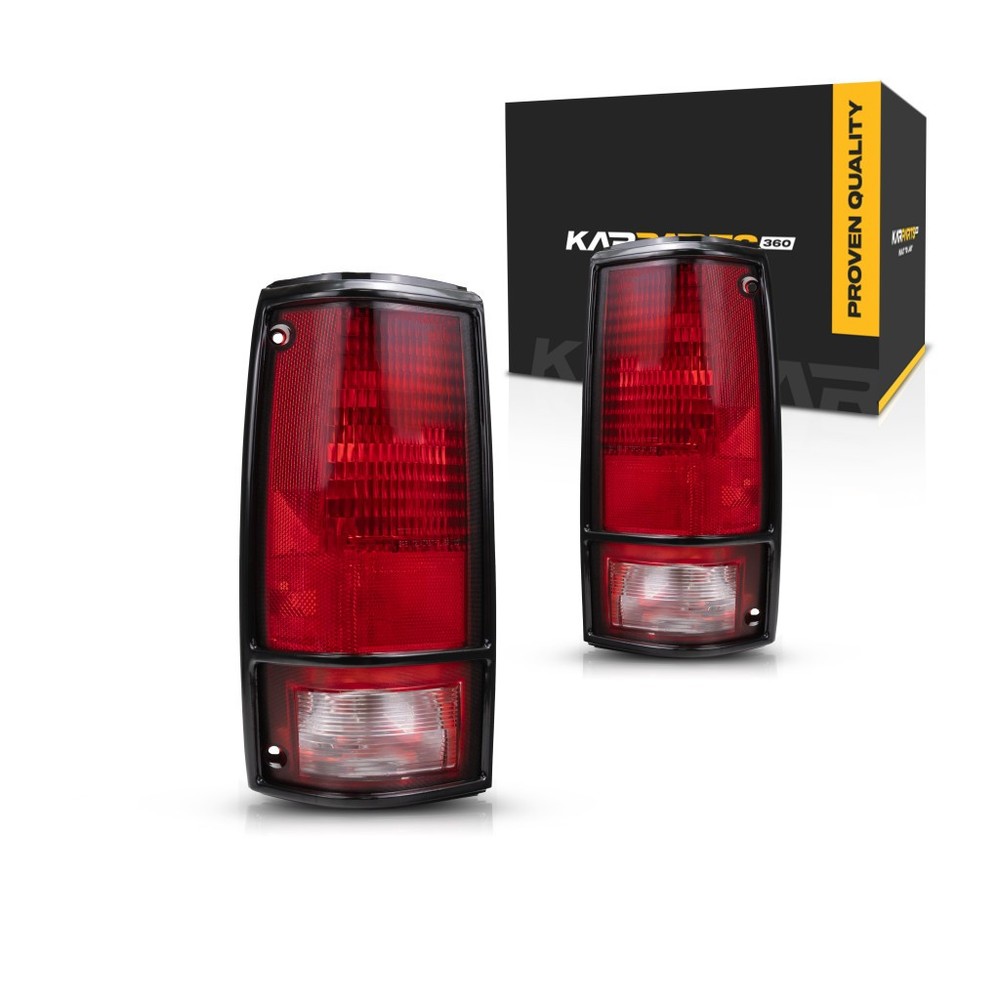 For Chevy S10 Blazer Tail Light 1983-1994 Pair Driver and Passenger Side Black