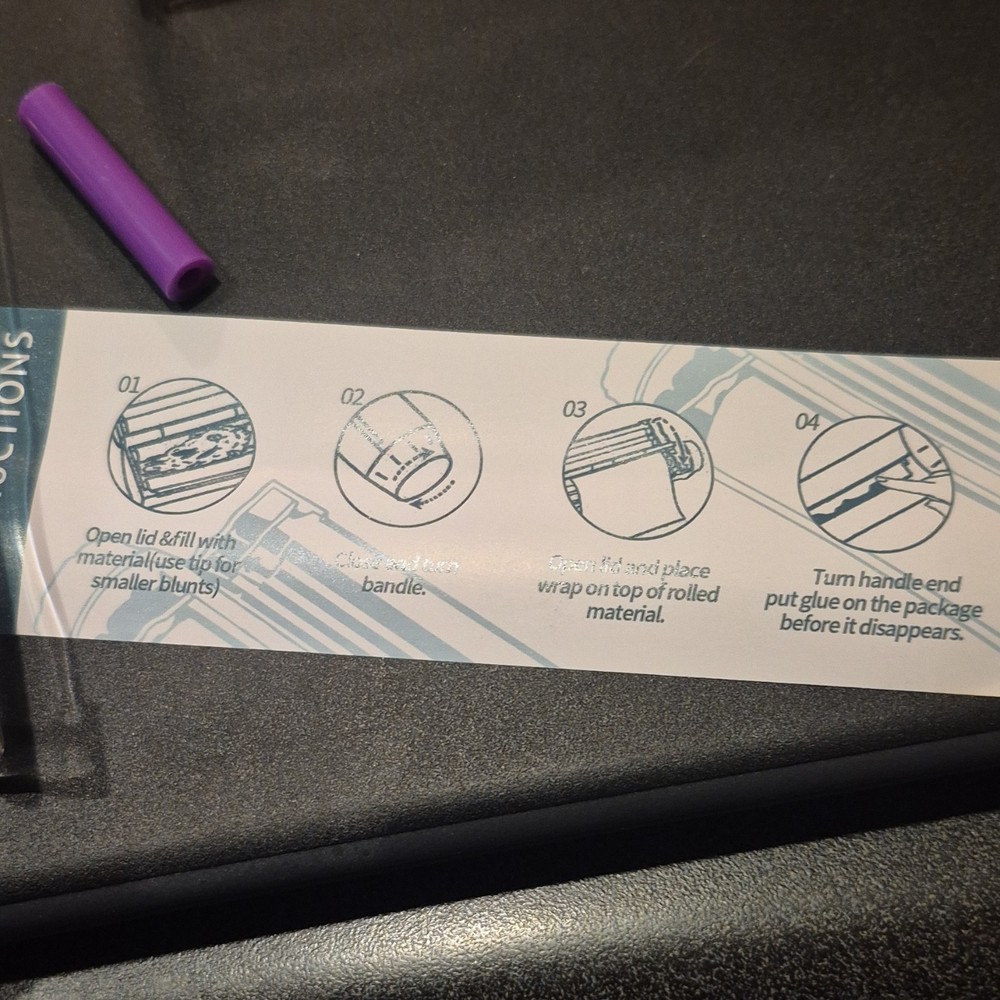Multi-Color Cigarette Rolling Machine perfect Blunt Roller with Instructions