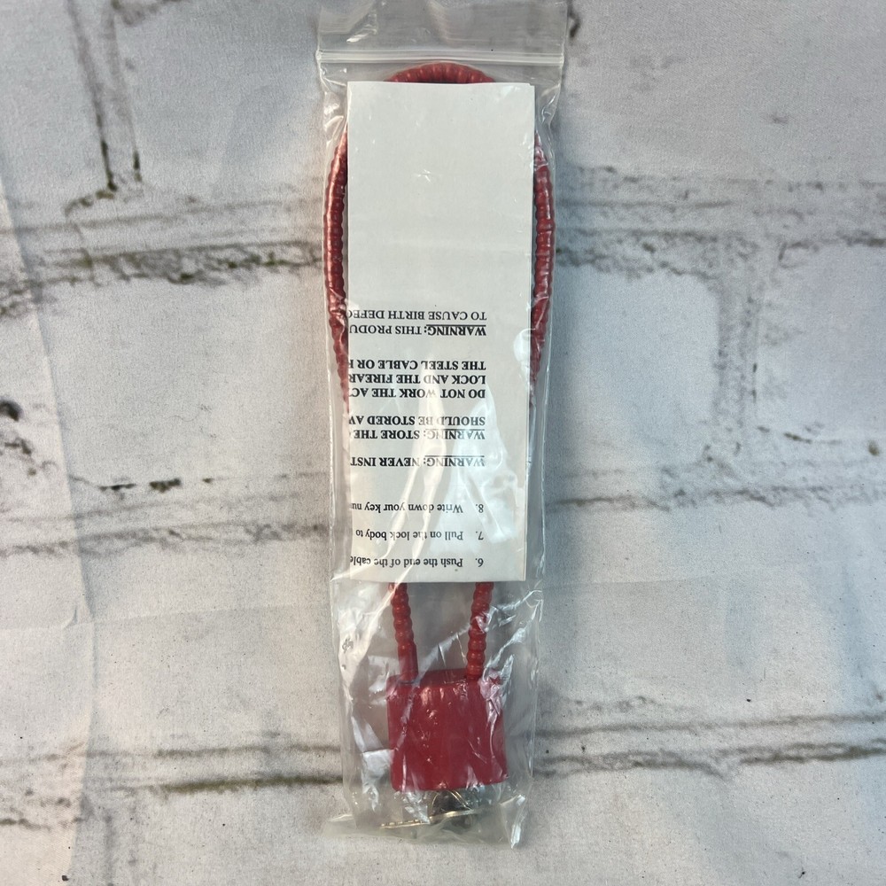 Hand Gun Cable Lock 6.5" Cable 2 Keys New