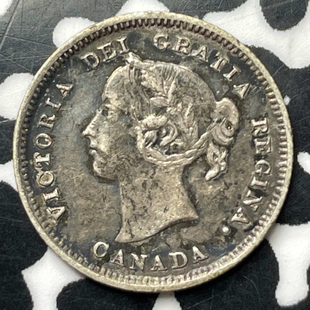 1888 Canada 5 Cents Lot#T2245 Silver! Nice!