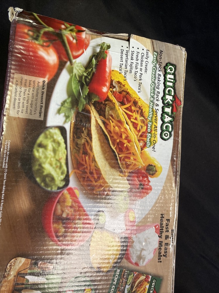 Quick Taco Non-Stick Baking Rack Server All in One Cathy Mitchell