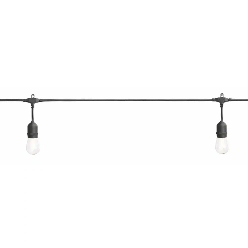 HAMPTON BAY 48 ft. String Light 24-Light In/Out , S14 Single Filament LED Light
