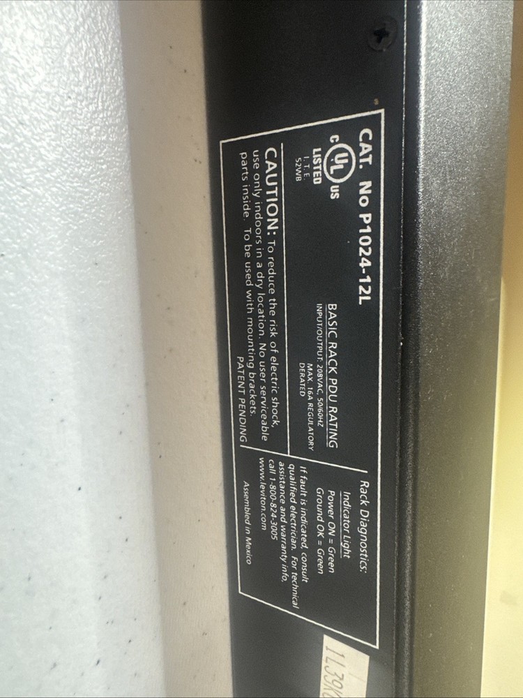 Leviton Basic Rack Pdu 3 Phase.