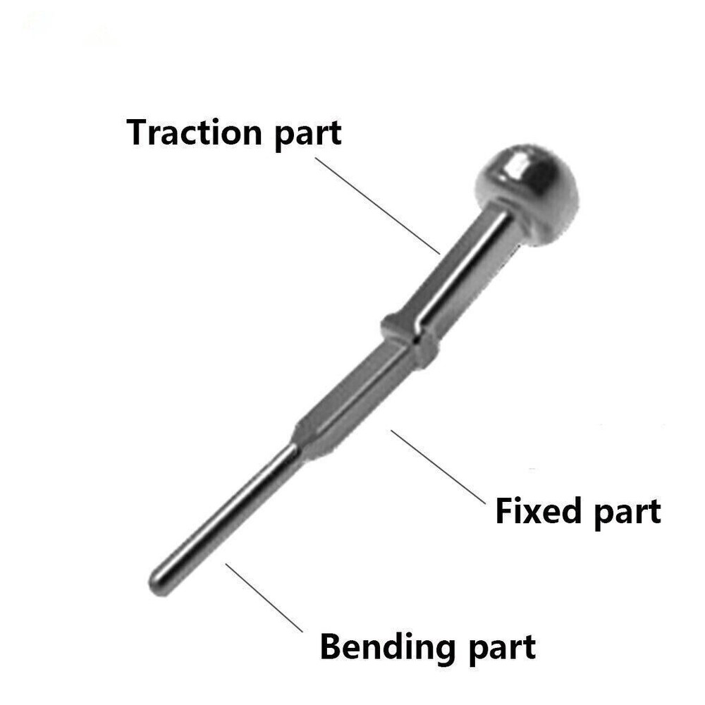 Dental Crimpable Button Bending 3 Parts Traction Bracket Self-ligation Hooks