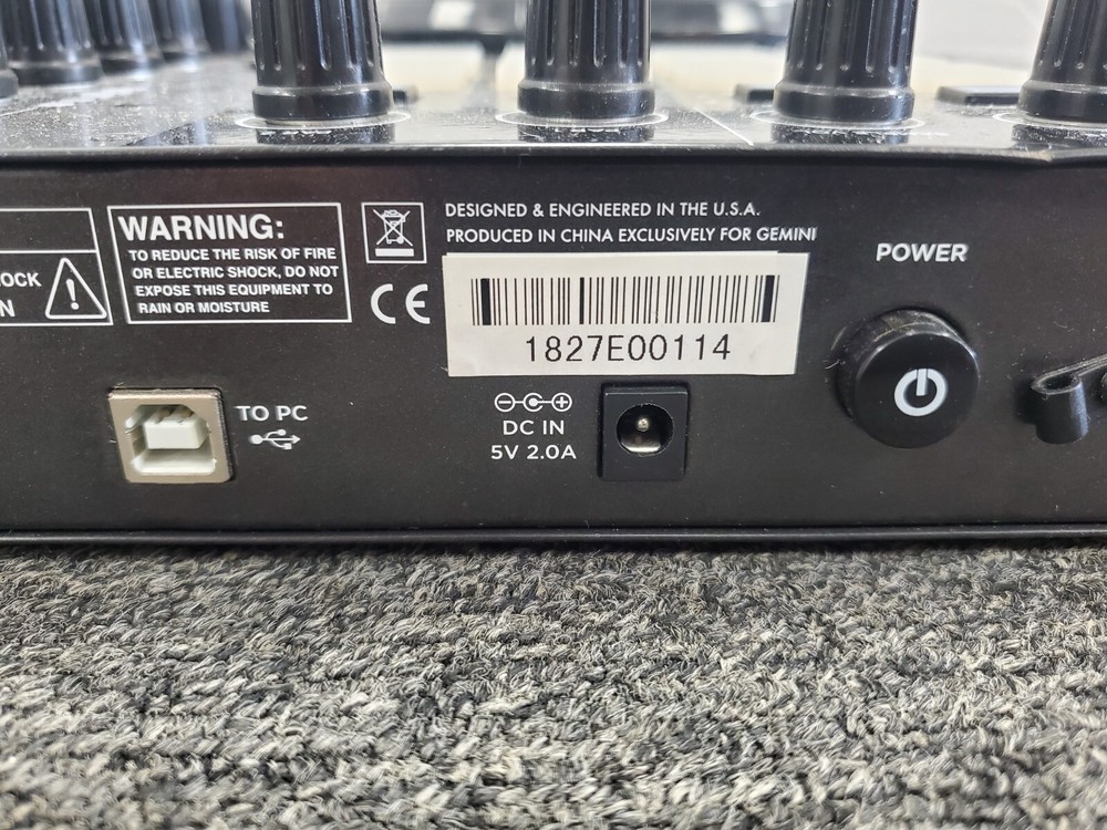 Gemini G2V 2 Channel DJ Controller - Read Description