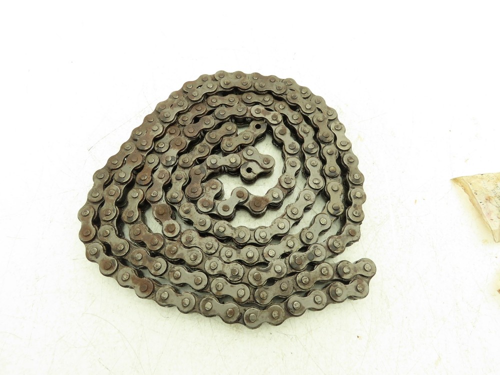 #60-1 360 Roller Chain Standard Duty Riveted Some Surface Rust 2 Connectors