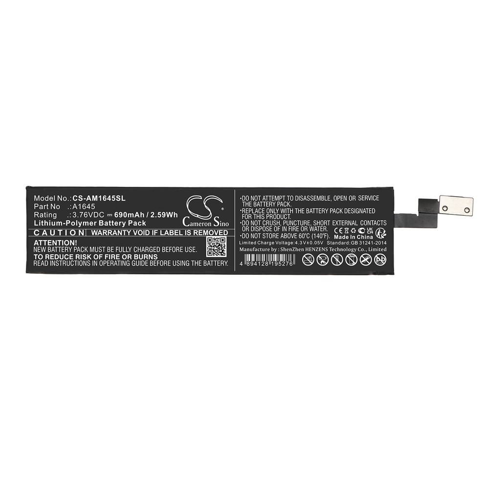 Battery for Apple A1644, A1843, Magic Keyboard 2 Wireless,A1644,A1843,MLA22B/A