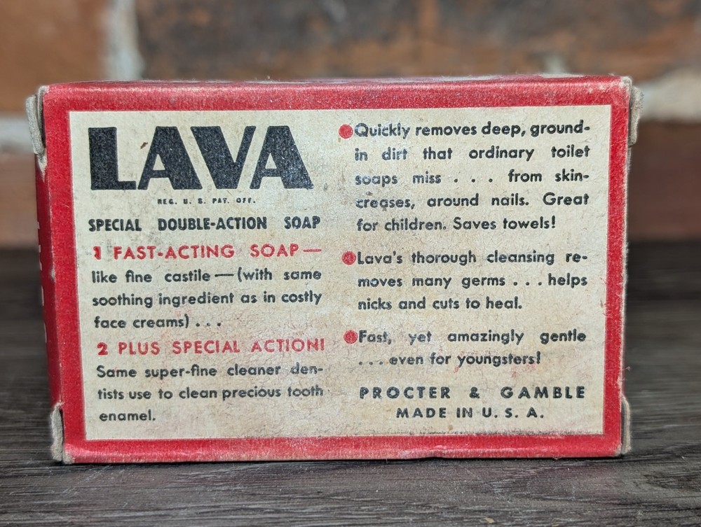 Vintage Lava Bar Soap Medium Size Hand Soap NEW