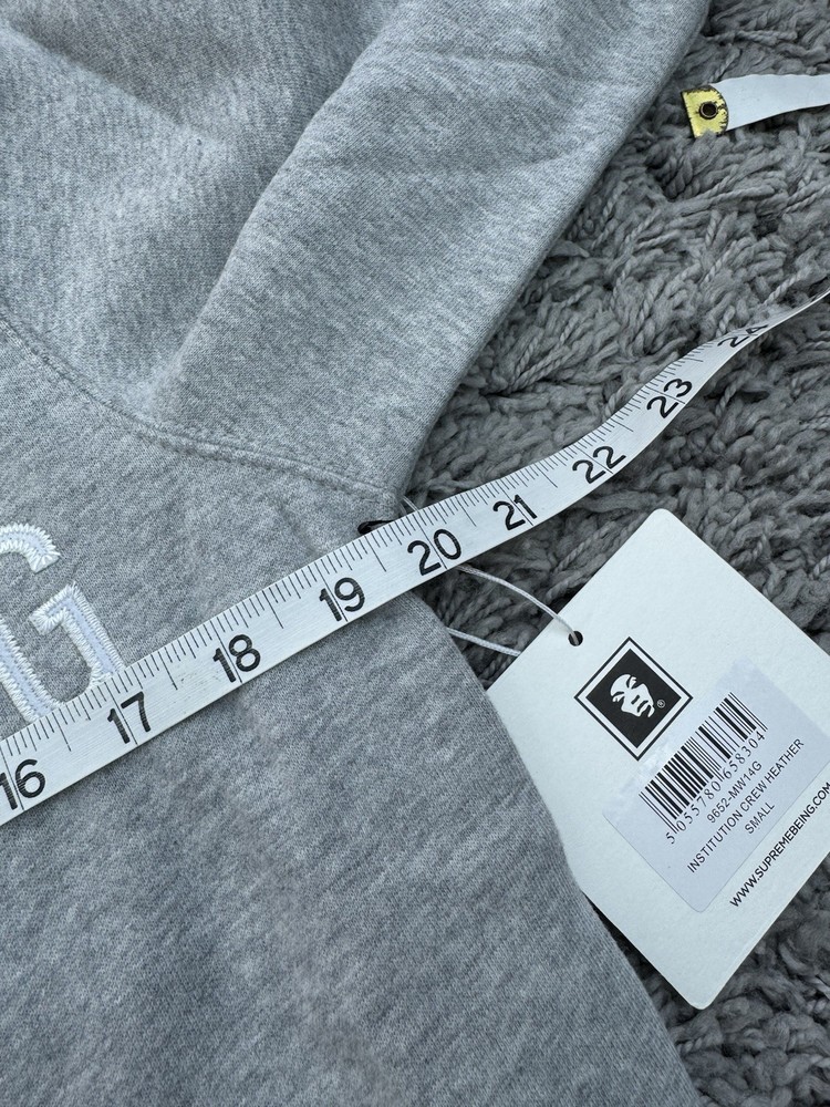 Mens SupremeBeing “Institution” Grey Pullover Jumper Size Small