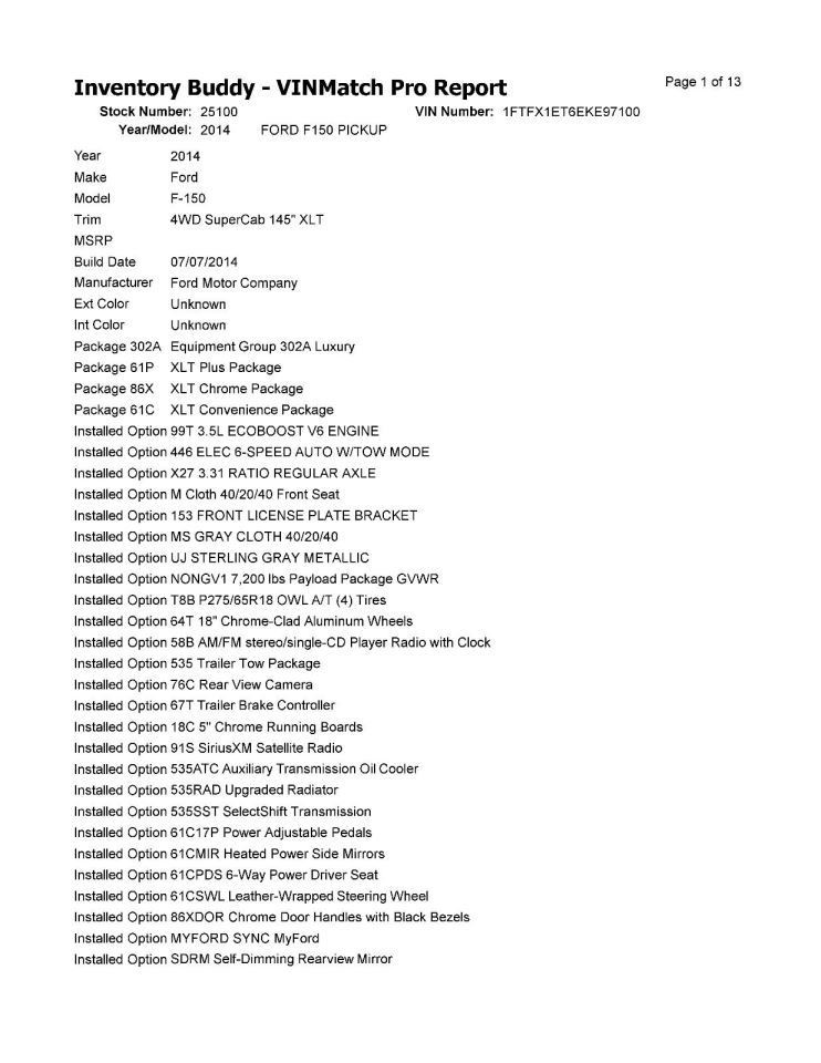 F150 2014 Jack 1549899