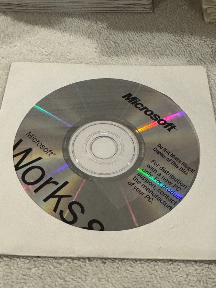 Microsort Works 8 (Windows PC, 2004) - SERIAL # NOT INCLUDED!!!