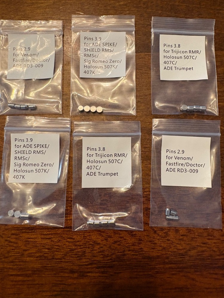 ADE Advanced Optics Optic Plate Pin Kit OEM