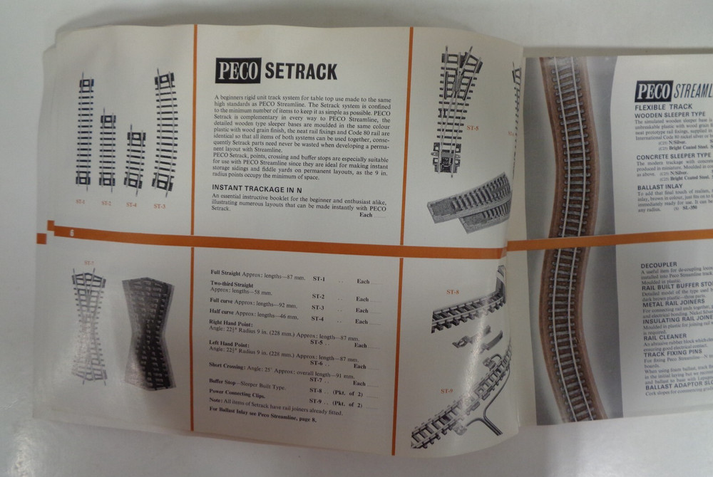 Vintage PECO Model Railway Products 1972 Catalog