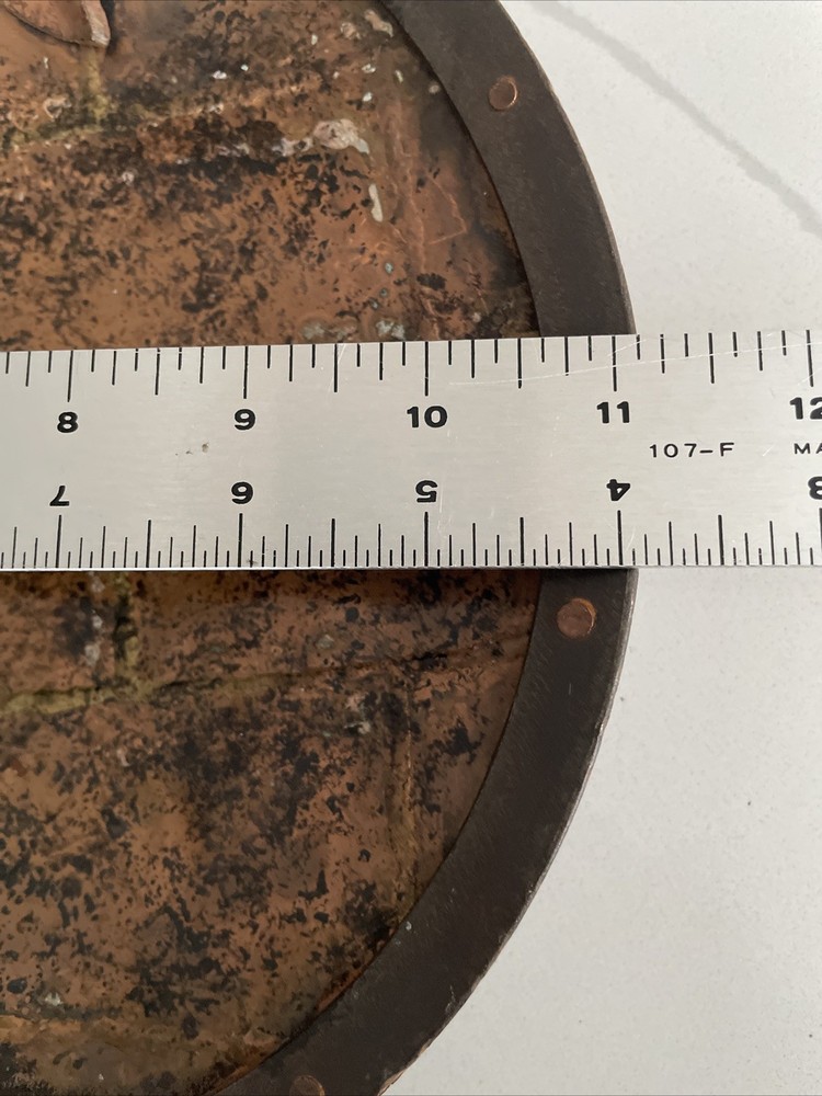 Copper & Brasss Apple Plate/ Tray, Vintage