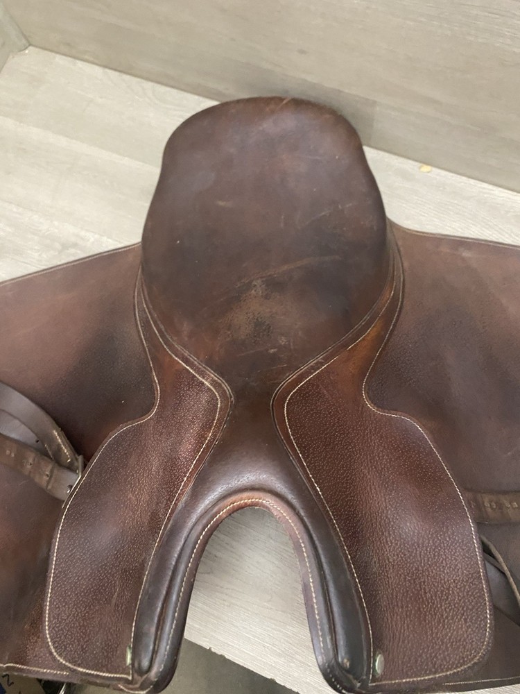 English Leather Close Contact Saddle Unknown Maker VGC