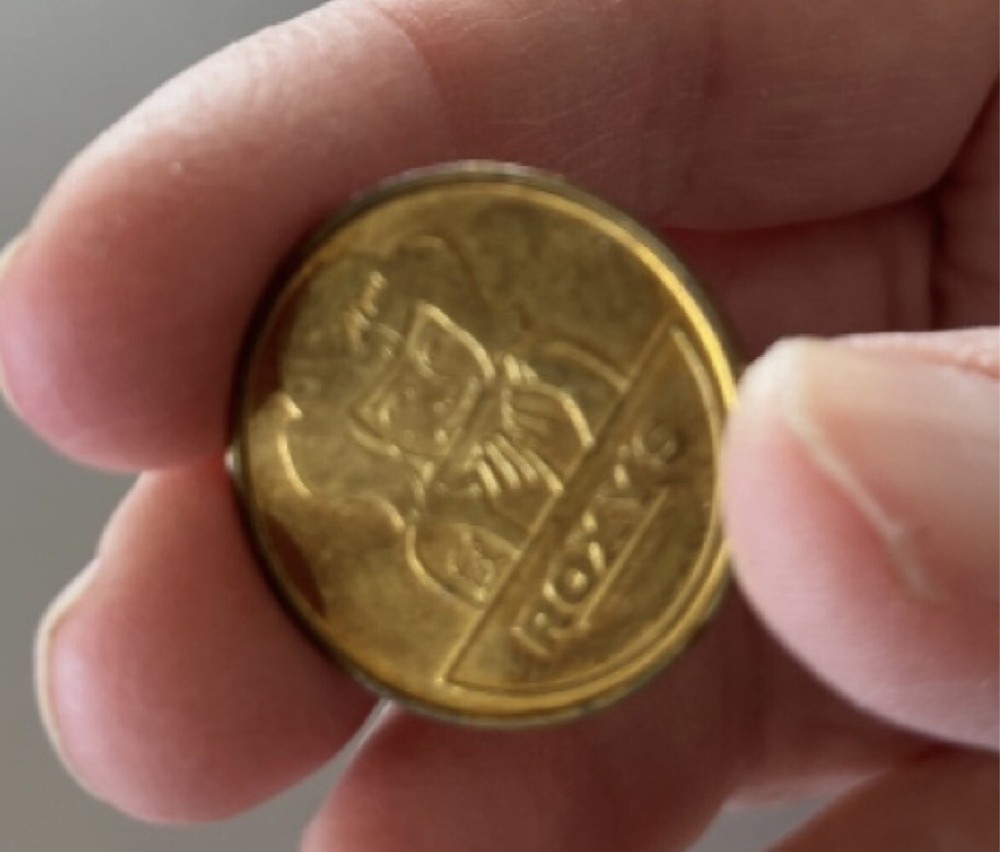 vintage arcade token Roxy's Cambridge, Massachusetts