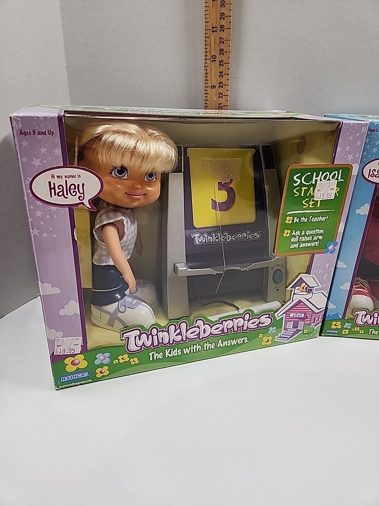 NEW Twinkleberries School Starter Set 3 DOLLS Haley Emily Isabelle ~ Interactive