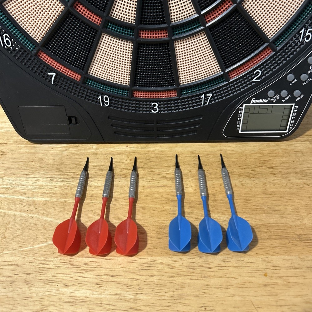 Franklin Sports Electronic Dartboard with Soft Tip (Read Description)