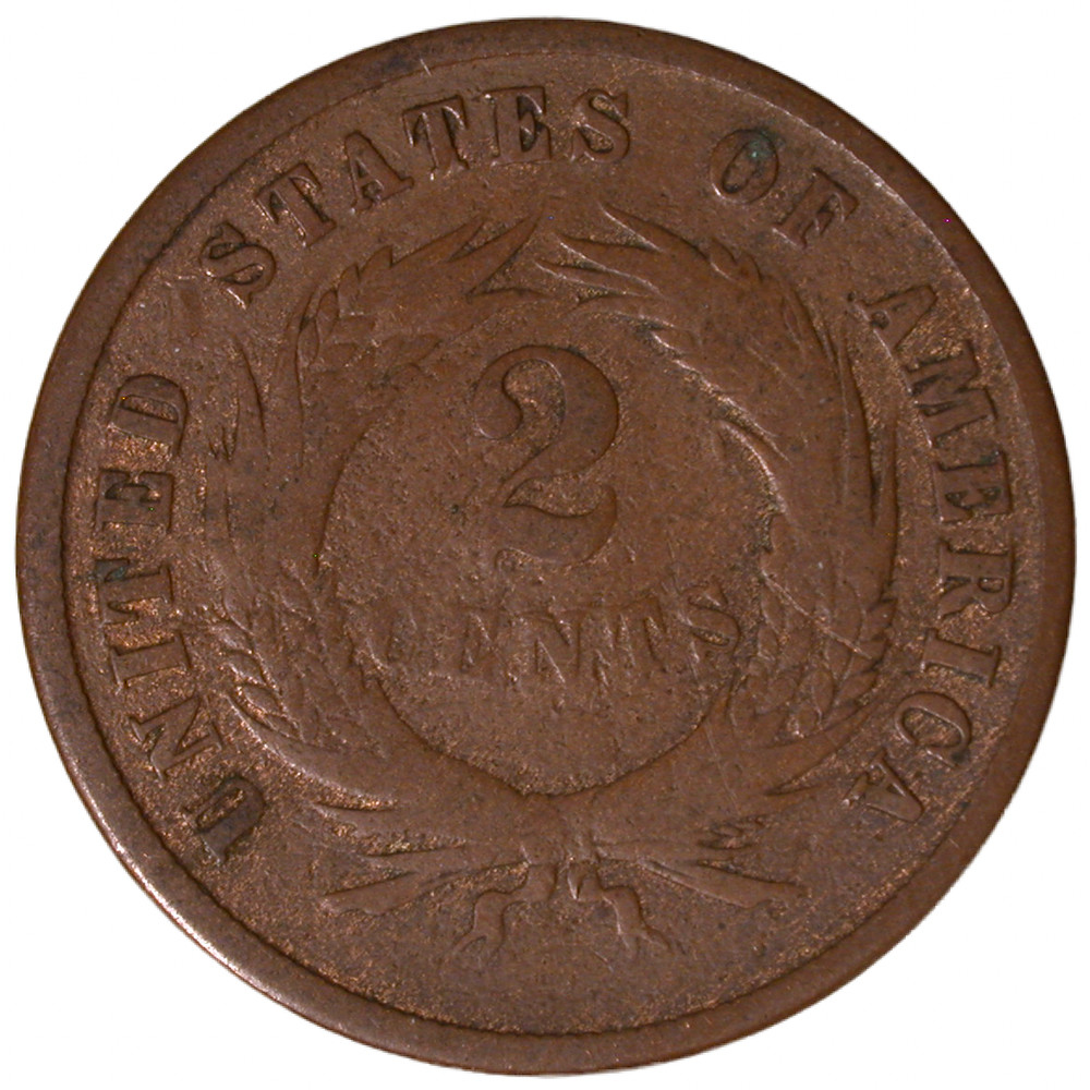 1868 Two Cent Piece #1