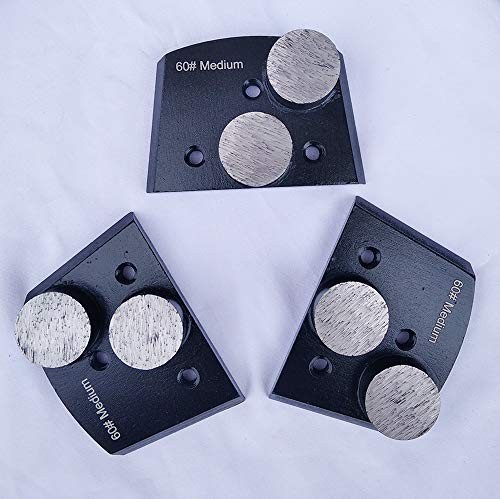 Trapazoidal Diamond Grinding Discs for Concrete Floor Medium Bond 3 pcs Use 60#