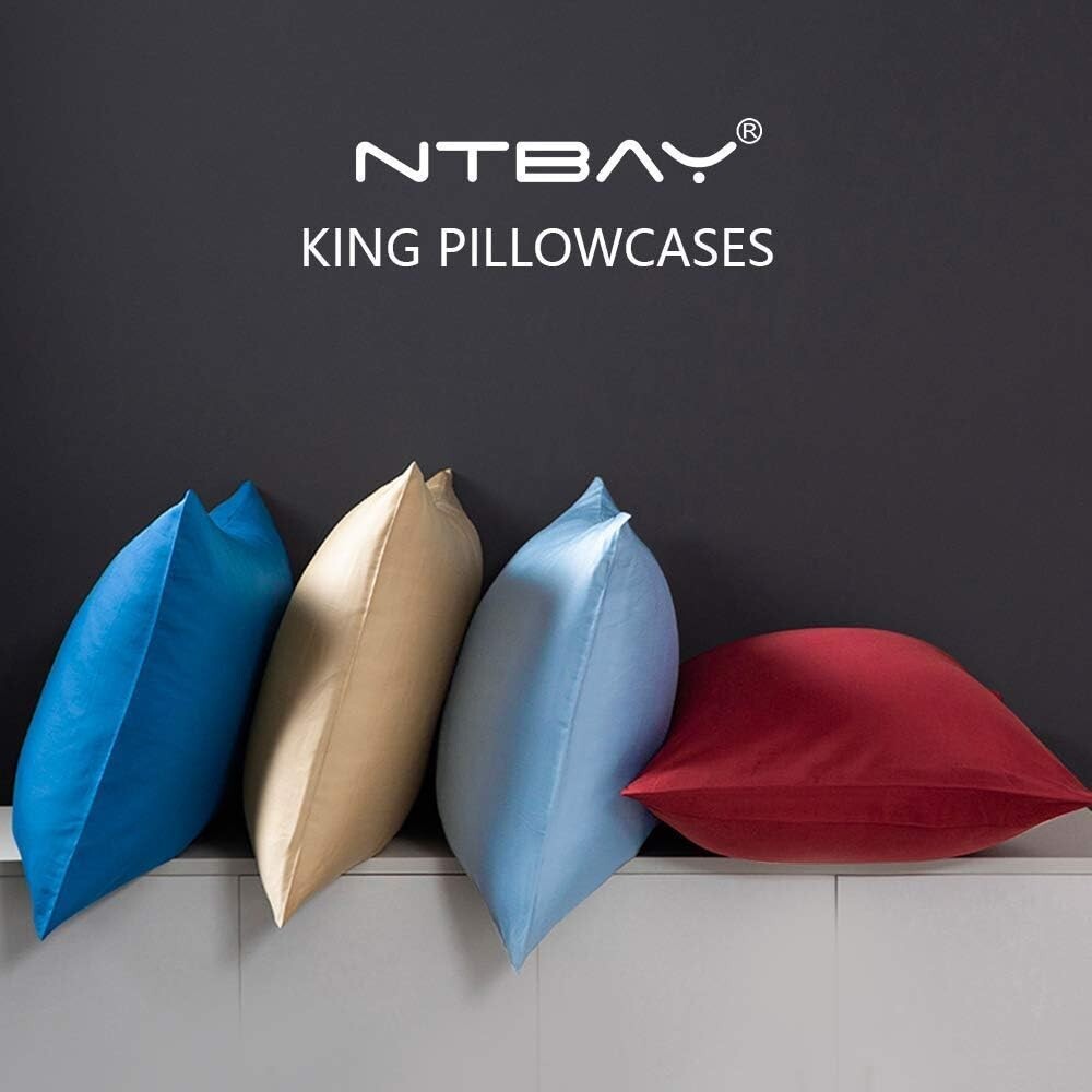 Soft King Pillowcase Set - Durable Brushed Microfiber Bedding Essentials