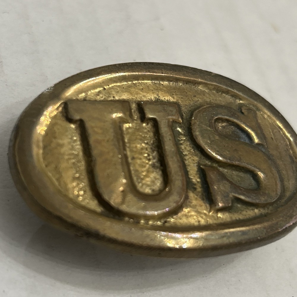 Vintage US Brass Belt Buckle