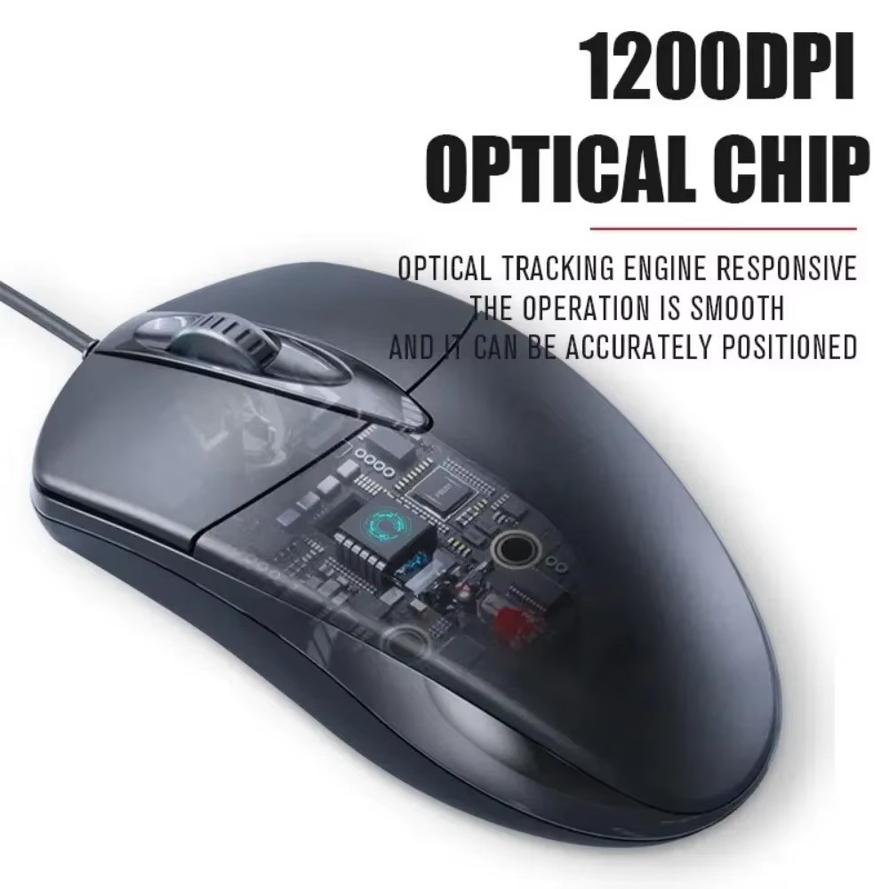 USB 2.0 Optical Wired Scroll Wheel Mouse PC Laptop Notebook Desktop Black Mice