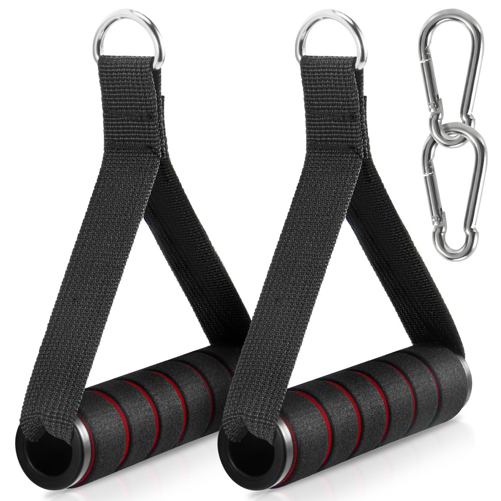 2 Pack Upgraded Exercise Handles, Gym Handle Equipment for Cable Machine Attach