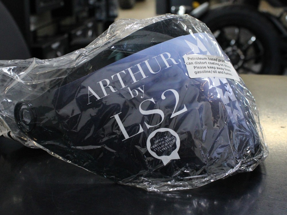 LS2 PART #02-664 CABRIO SCRATCH RESISTANT VISOR DARK SMOKE