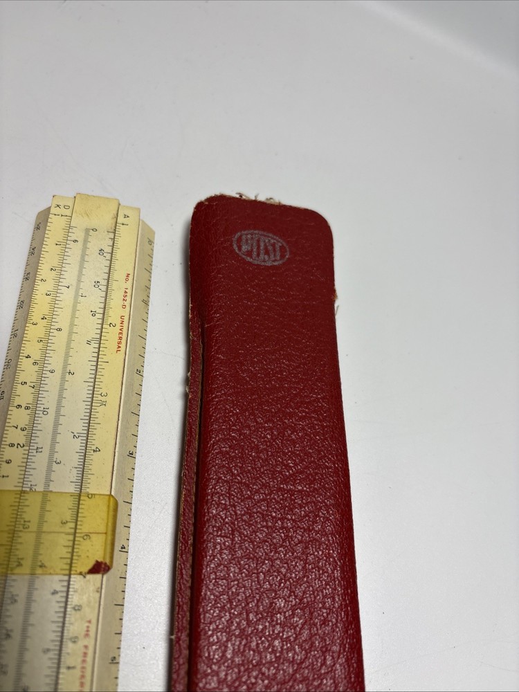 Vintage Frederick Post Slide Rule Model 1452-D Universal With Case