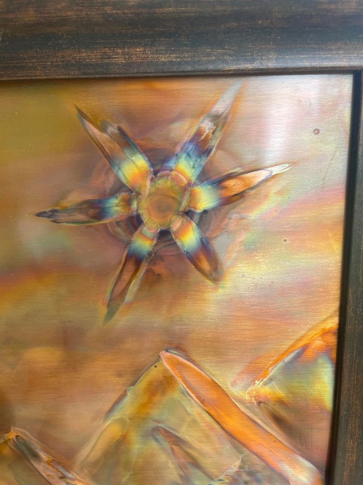 Sunscape Epsilon - Copper flame wall art