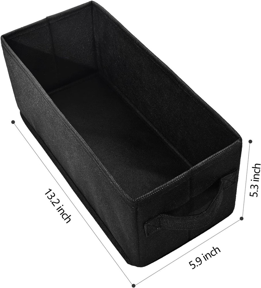 UENTIP CD Storage Boxes - Pack of 4 Case - 4pack-black, black