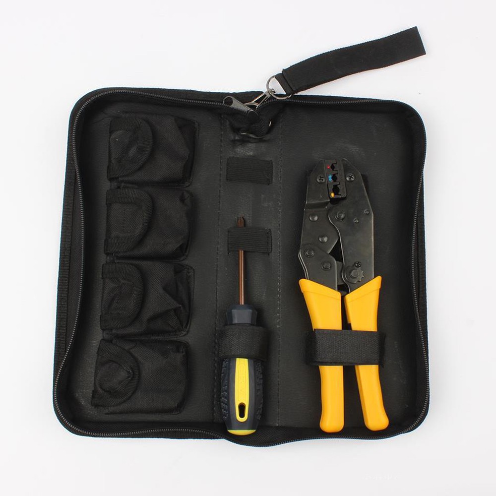 Self-Adjustable Crimping Pliers Tool Kit with Storage Bag for Electrical Work