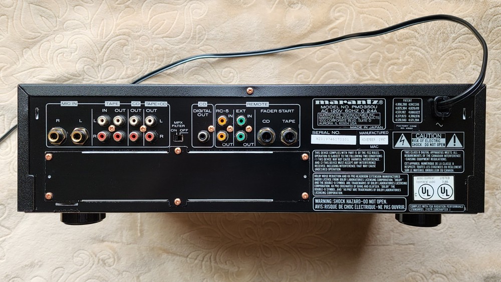 Marantz PMD350U Professional Combination CD Player & Cassette Deck