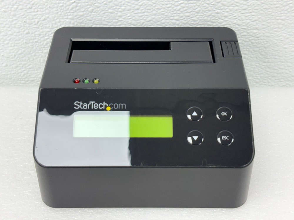 USED|StarTech SDOCK1EU3P USB 3.0 Standalone Eraser Dock - Black w/ Power Adapter