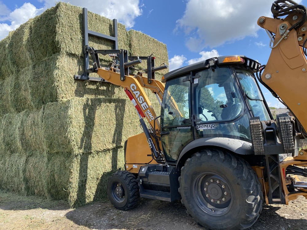 bale fork, quick connect, for case backhoe
