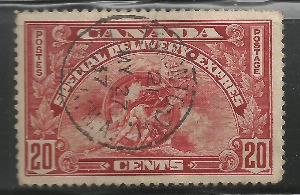 Canada Special Delivery Stamps - Scott no E6 - used - nice cancel