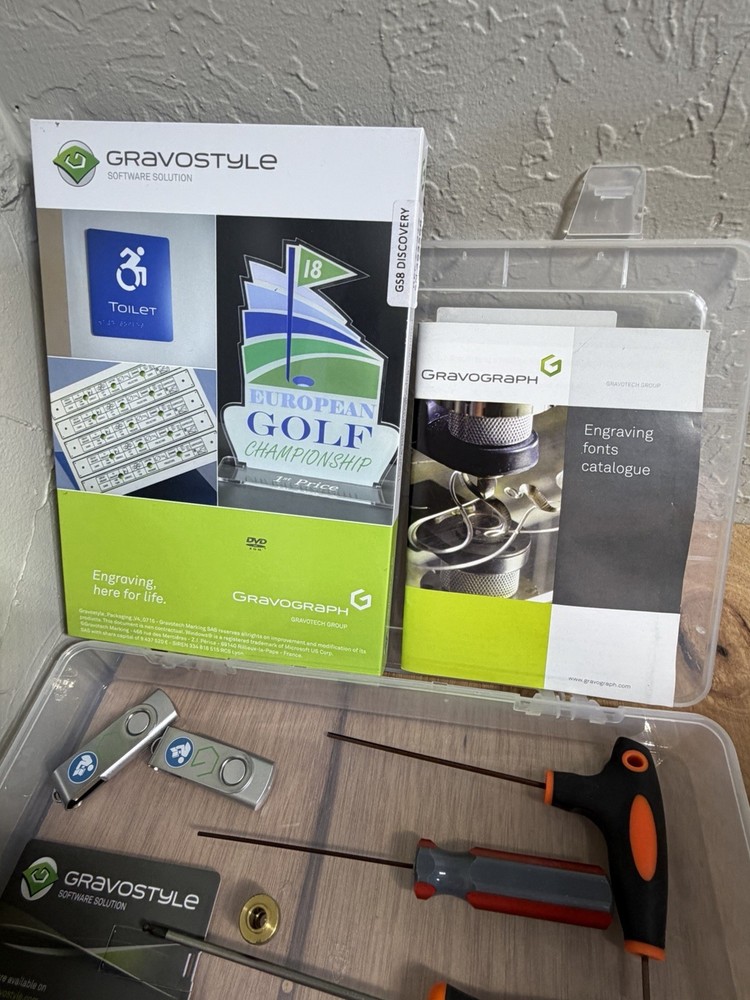 Gravograph / Gravotech M20 Desktop Rotary Engraving Machine w/ Software