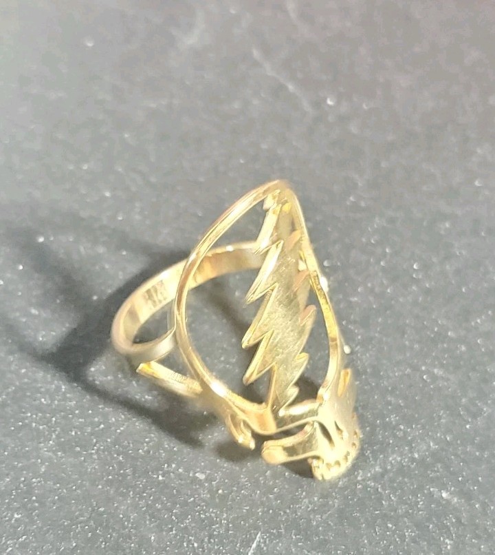 Grateful Dead Gold Toned Ring