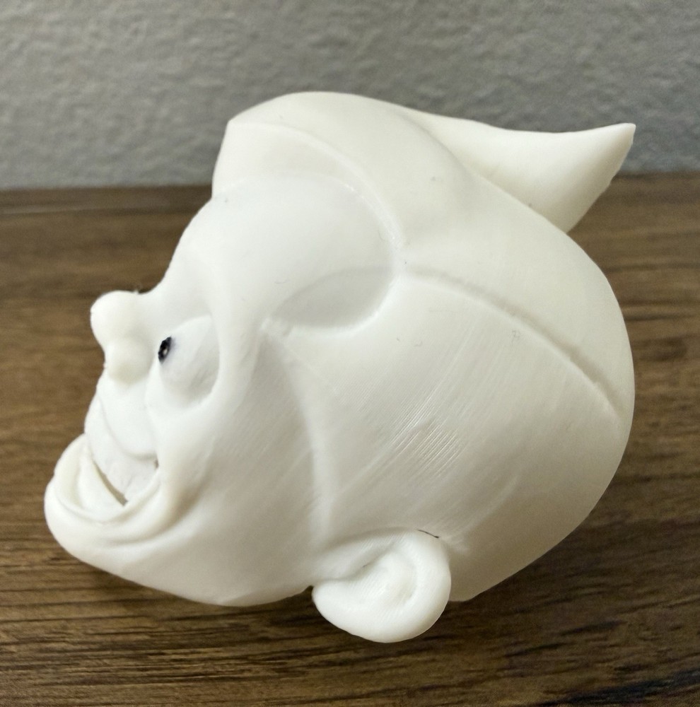 X Files - Mr Chuckle Teeth - 3d Printed Head - PLA
